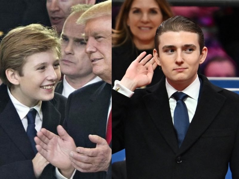 Sự thay đổi chóng mặt của Barron Trump